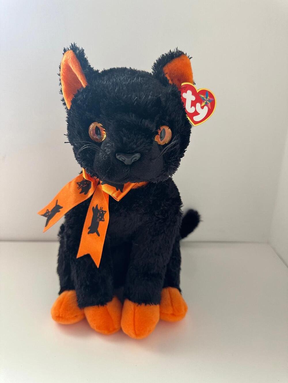 Ty Beanie Buddy “Fraidy” the Black Halloween Cat RARE (12 inch)